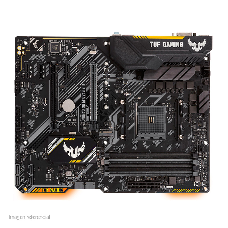 motherboard asus tuf b450-plus gaming, am4, b450,ddr4, sata 6.0, usb 3.1 