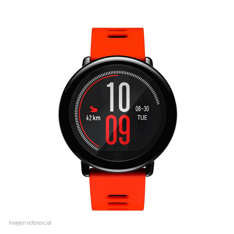 smartwatch mi amazfit pace, 1.34, 320x300, bluetooth, rojo.