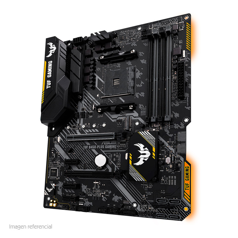 motherboard asus tuf b450-plus gaming, am4, b450,ddr4, sata 6.0, usb 3.1 