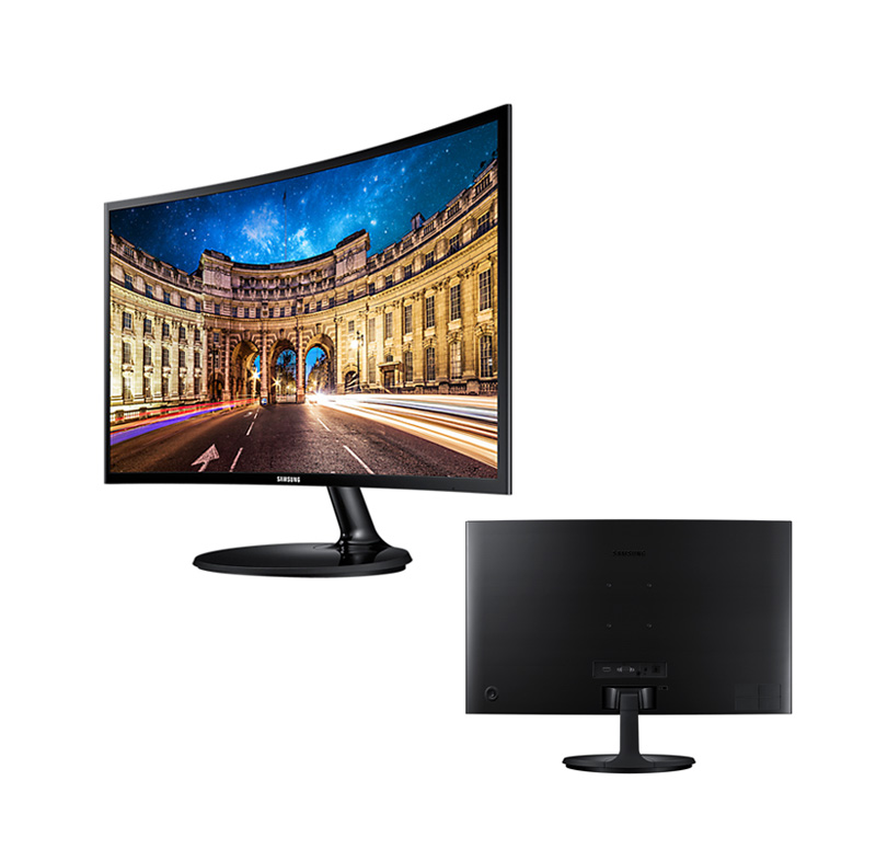 monitor samsung lc24f390fhlxpe, 23.5 led curved,1920x1080, hdmi/vga.