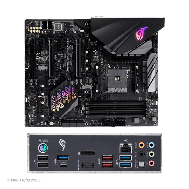 motherboard asus rog strix b450-f gaming, am4, b450, ddr4, sata 6.0, usb 3.1, vd/sn/n