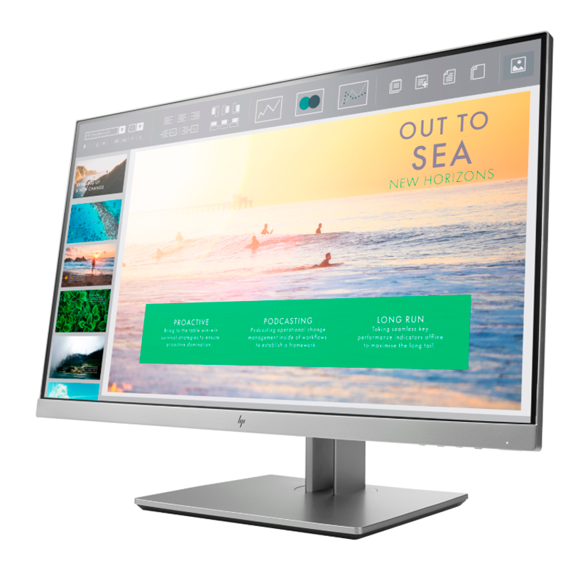 monitor hp elite display e233, 23, 1920x1080, full hd, hdmi / dp / vga / usb.