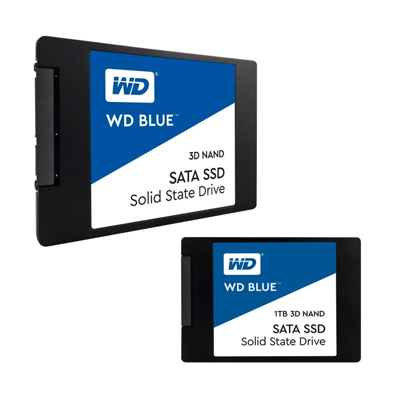 unidad de estado solido western digital blue 3d nand, 1tb, sata 6gb/s, 2.5, 7mm.