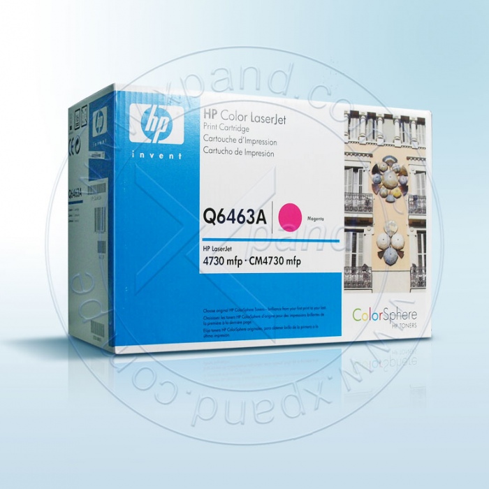 cartucho de impresión magenta hp color laserjet (q6463a), presentación en caja.