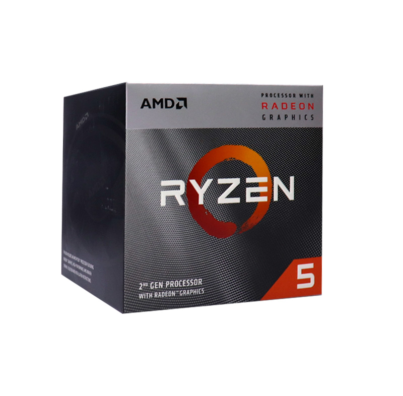 procesador amd ryzen 5 3400g, 3.70ghz, 4mb l3, 4 core, am4, 12nm, 65w.