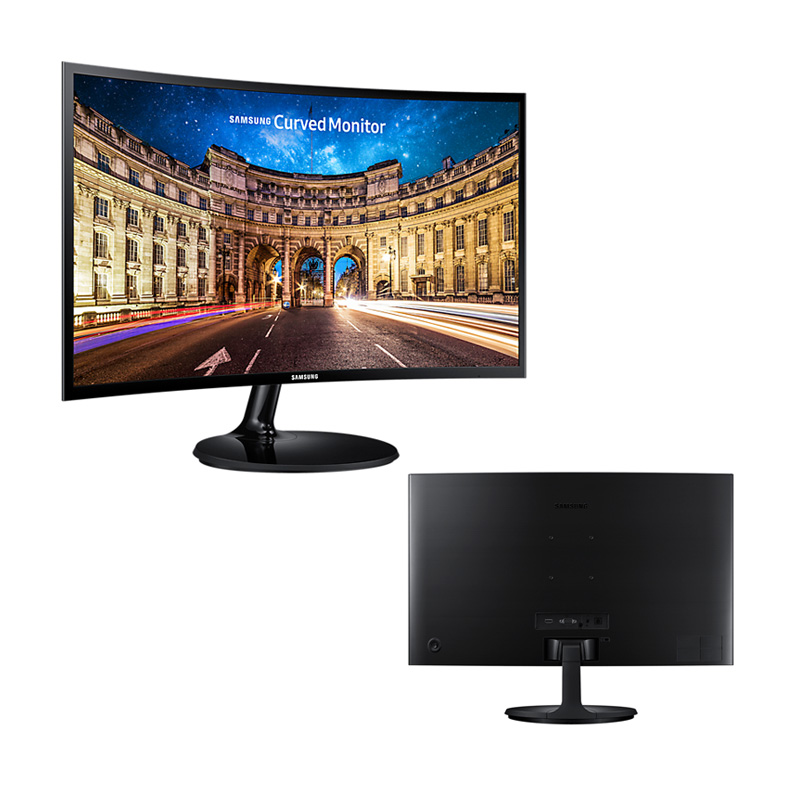 monitor samsung lc27f390fhlxpe, 27 led curvo, 1920x1080, vga / hdmi / audio.