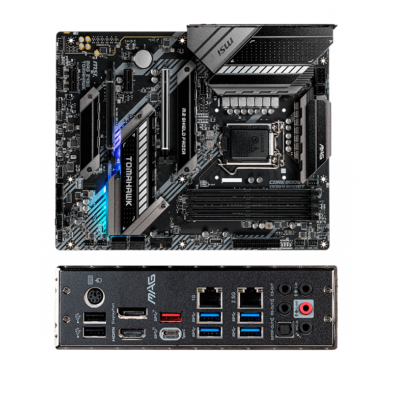 motherboard msi mag z490 tomahawk lga1200, ddr4, sata 6.0 gb/s, hdmi, hd audio, usb 3