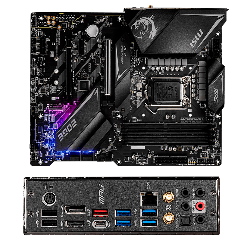 motherboard msi mpg z490 gaming edge wifi lga1200, ddr4, sata 6.0 gb/s, hdmi, hd audi