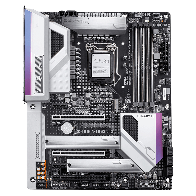 mb gb z490 vision g s/v/l ddr4