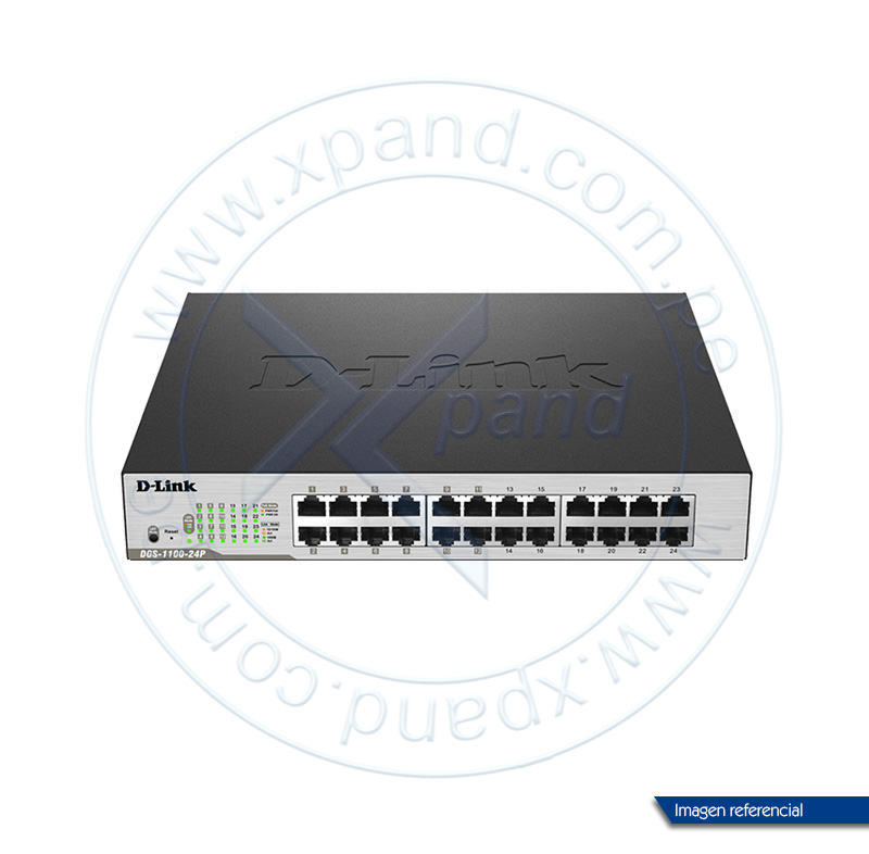 switch administrable d-link smart dgs-1100, 24 lan gbe, 1u, poe.