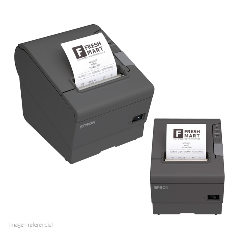 impresora térmica epson tm-t88v, monocromática, 300 mm/s, usb, ethernet 10/100.