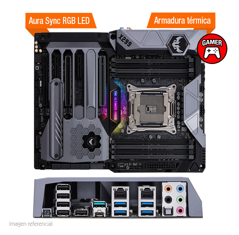 motherboard asus tuf x299 mark 1, lga2066, x299, ddr4, sata 6.0, usb 3.1.