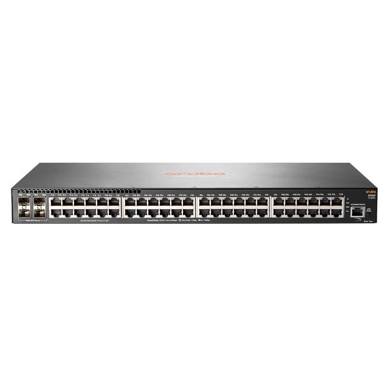 Switch hpe aruba 2930f, 48 rj-45 gbe, 4 sfp, capacidad switching 104 gbps, rendim