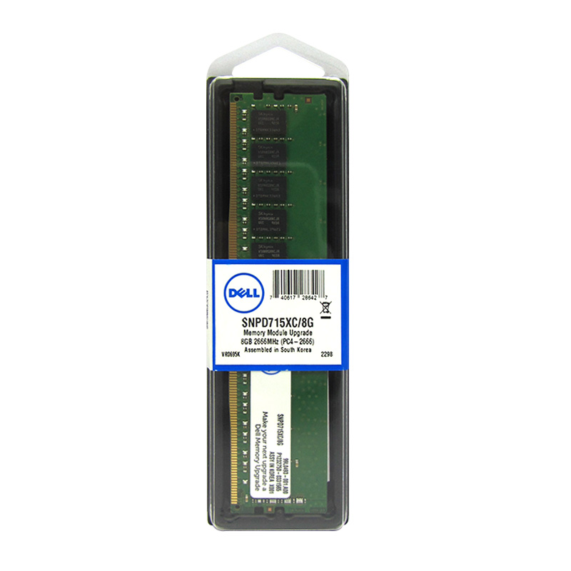 memoria dell aa358200, 8gb, ddr4, 2666 mhz, pc4-21300, udimm.