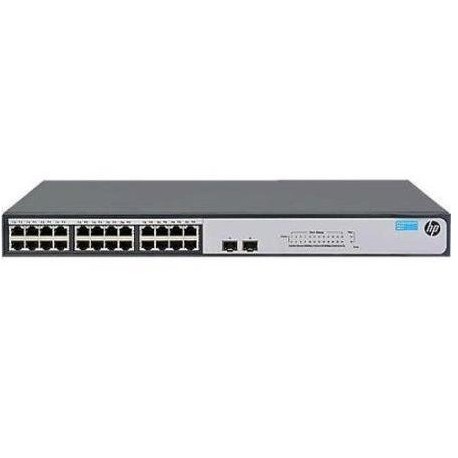 switch hp 1420-24g-2sfp, 24 puertos rj-45 lan gbe, 2 puertos sfp 100/1000.