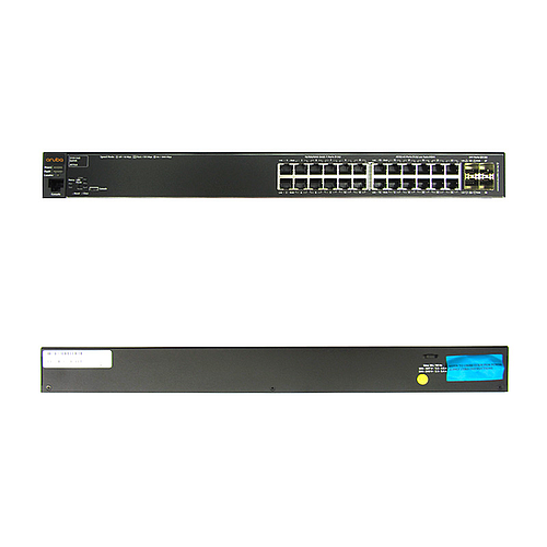 switch hpe aruba 2530-24g, 24 puertos 10/100/100. 24 puertos rj-45 10/100/1000 de