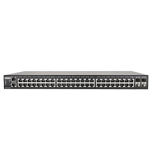 switch lenovo ce0152tb, 48 rj-45 1gb, 4 puertos sfp+ 10 gbe, 1u. capacidad switch